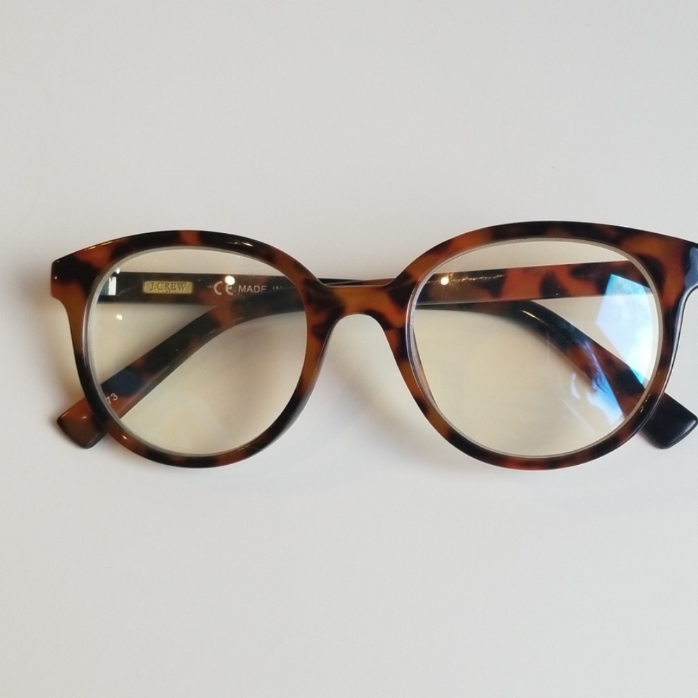 J crew blue light clear fashion glasses
